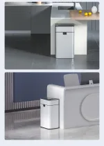 poubelle design inox