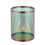 Poubelle Inox Maille Chromatique