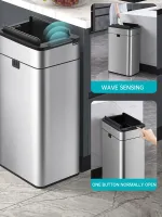 poubelle inox moderne