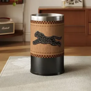 Poubelle Art Panthère Argent