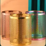 corbeille inox maille chromatique