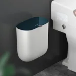 poubelle élégante salle de bain murale