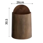 poubelle design en chêne