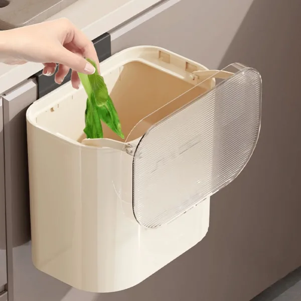 poubelle élégante pour intérieur vanille