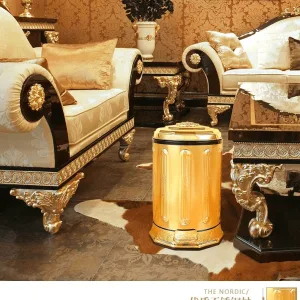 poubelle haut de gamme Antiqua Royale Gold