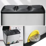 rangement pour déchets 3x15l