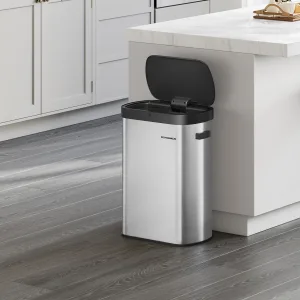 Poubelle automatique 50L en acier inoxydable brossé ÉPURIA - Modèle L'Impériale